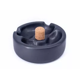 Pipa hamutál matt fekete kerámia, 3 pipa számára
