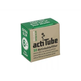 ActiTube Extra Slim aktívszenes pipafilter 6 mm – 10 db