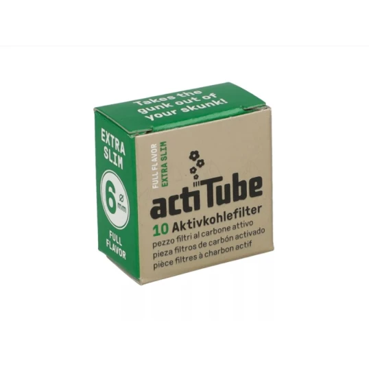 ActiTube Extra Slim aktívszenes pipafilter 6 mm – 20 x 10 db - Pipa filter