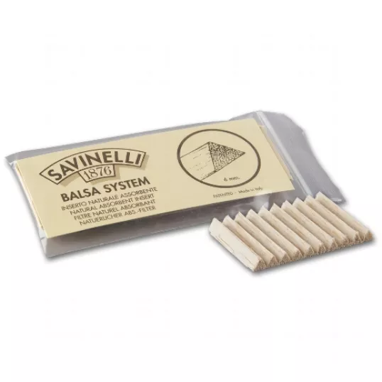 Savinelli Dry System balsafa pipafilter 6 mm – 20 db - Kukorica pipa