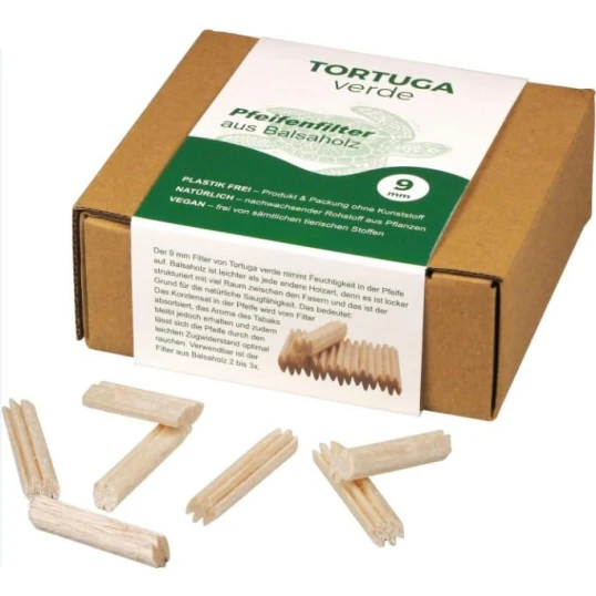 Tortuga verde balsafa pipafilter 9mm - 110 darab - Pipa filter