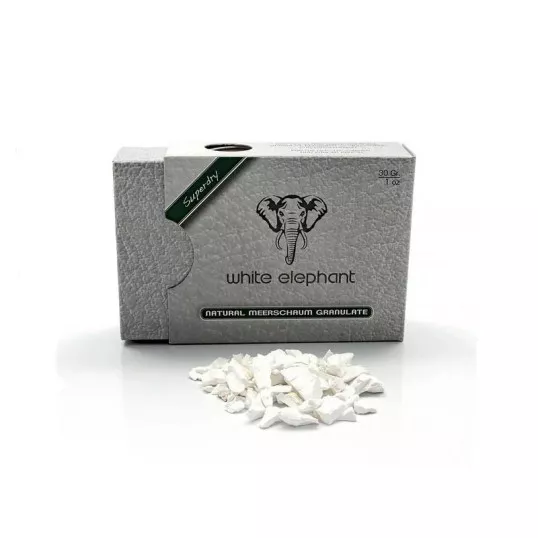 White Elephant Superdry természetes tajtékkő granulátum pipához - 30 gramm