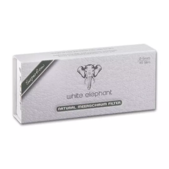 White Elephant Superflow 6 mm-es pipafilter tajtékkő töltettel – 45 db