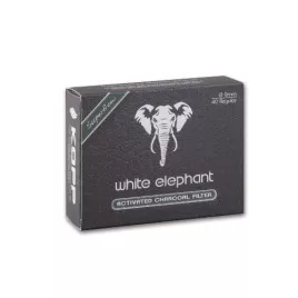 Pipafilter White Elephant Superflow aktívszén szűrő, 9mm - 40db