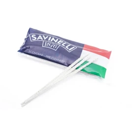 Savinelli pipatisztító szárkefe pipákhoz fehér, kónikus 50 db