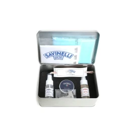 Savinelli Con Dit Kit Premium pipatisztító és ápoló szett fémdobozban