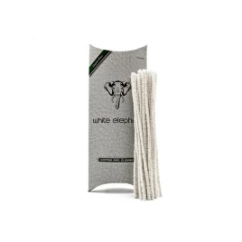 White Elephant Superflex pipatisztító szárkefe fehér, kónikus – 100 db