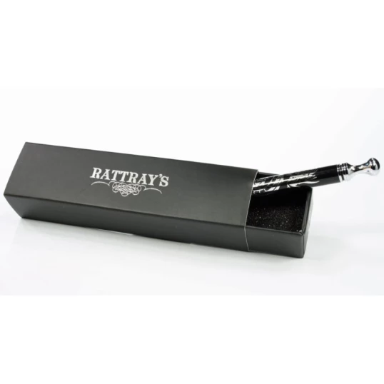 Rattrays Thin Caber Dragon, pipatömködő kihúzható pipa szurkálóval fekete/króm színű - sárkány mintával