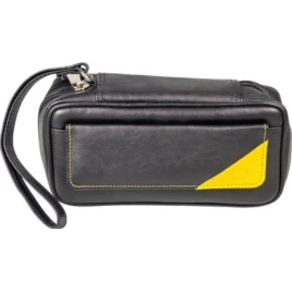 Minőségi Padonio pipatáska 2 pipa részére fekete színű-műbőr