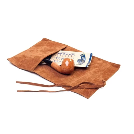 Savinelli bársony pipatáska 1 pipa számára – világosbarna - Savinelli