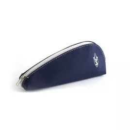 Minőségi pipa táska 1 pipa részére kék színű textil - Savinelli