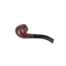 Adsorba 9mm-es sötétbarna színű filteres bruyer pipa - Bent Apple típusú 15