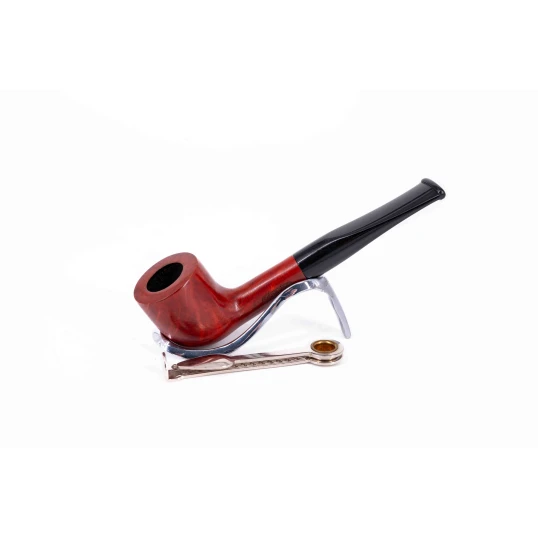 Adsorba 9mm-es vörösesbarna színű filteres bruyer pipa - Billiard típusú 25