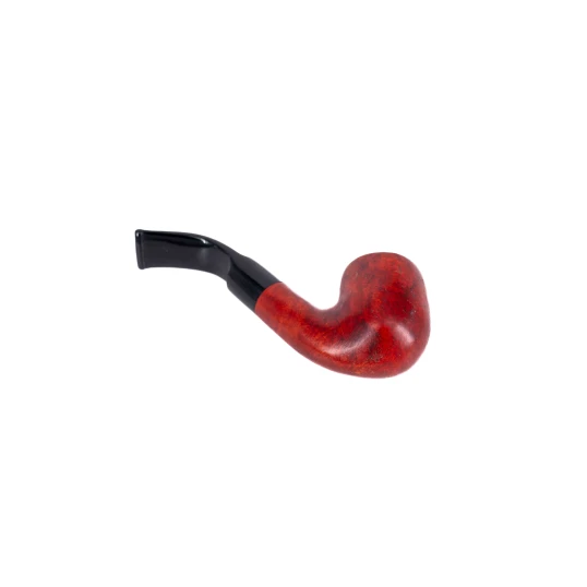 Adsorba 9mm-es vörösesbarna színű filteres hanga gyökér pipa - Bent Billiard típusú