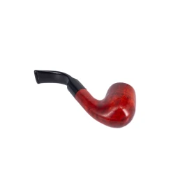 Adsorba vörösesbarna színű filteres hanga gyökér pipa 9mm-es filterrel - Bent Billiard típusú