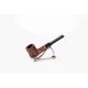 Adventure 9mm-es barna színű filteres bruyer pipa egyenes szárral - Billiard típusú - Billiard