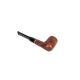 Adventure 9mm-es barna színű filteres bruyer pipa egyenes szárral - Billiard típusú