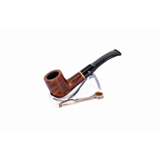 Adventure 9mm-es barna színű filteres bruyer pipa - Billiard típusú - Billiard