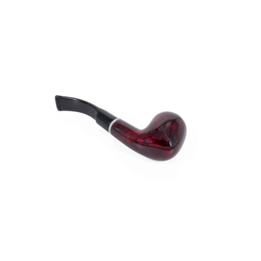 Adventure 9mm-es vörösesbarna színű filteres bruyer pipa - Bent típusú