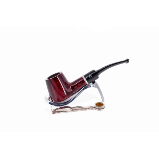Adventure 9mm-es vörösesbarna színű filteres bruyer pipa - Volcano típusú - Bent