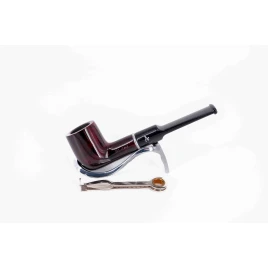 Adventure 9mm-es vörösesbarna színű filteres bruyer pipa egyenes szárral - Billiard típusú