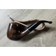 Angelo pipás szett Half Bent Billiard bruyer pipával, pipatáskával, 9 mm-es filterrel, szárkefével és 3 részes pipatömködővel