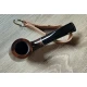 Angelo pipás szett Half Bent Billiard bruyer pipával, pipatáskával, 9 mm-es filterrel, szárkefével és 3 részes pipatömködővel