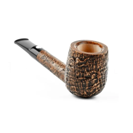 Barling Marylebone Billiard egyenes bruyere pipa nyerges csutorával – homokfúvott barna felülettel, 9 mm filteres - Barling