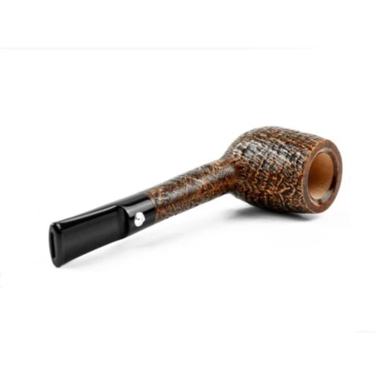 Barling Marylebone Billiard egyenes bruyere pipa nyerges csutorával – homokfúvott barna felülettel, 9 mm filteres - Barling