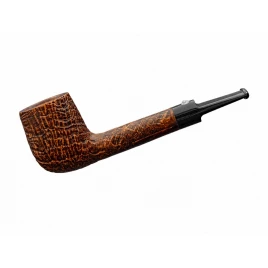Barling Marylebone Billiard egyenes bruyere pipa nyerges csutorával – homokfúvott barna felülettel, 9 mm filteres