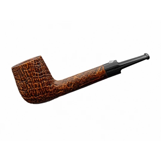 Barling Marylebone Billiard egyenes bruyere pipa nyerges csutorával – homokfúvott barna felülettel, 9 mm filteres - Barling