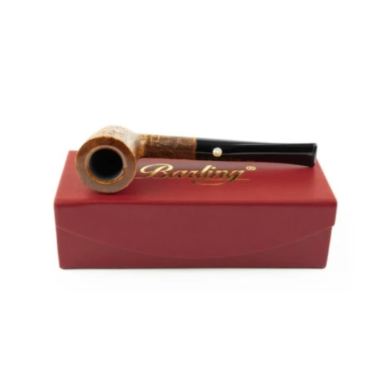 Barling Marylebone Dublin egyenes bruyere pipa – homokfúvott barna felülettel, 9 mm filteres - Barling