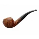 Barling Marylebone Half Bent Rhodesian bruyere pipa – homokfúvott barna felülettel, 9 mm filteres - Barling