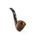 Barling Marylebone hajlított bruyere pipa – homokfúvott barna felülettel, 9 mm filteres - Barling
