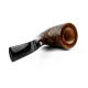 Barling Marylebone hajlított bruyere pipa – homokfúvott barna felülettel, 9 mm filteres - Barling