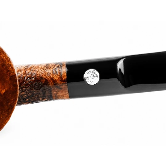 Barling Marylebone hajlított bruyere pipa – homokfúvott barna felülettel, 9 mm filteres - Barling