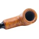 Chacom Reverse Calabash rövid bruyer pipa narancsbarna matt felülettel, fekete akril szopókával - Chacom Reverse Calabash