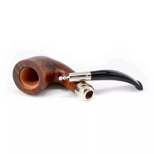 Chacom Spigot Brune 863, Dublin típusú briar pipa, Spigot szopokával - filter nélküli
