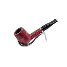 Design Berlin Billiard polírozott vörösesbarna briarpipa 9 mm-es filterrel