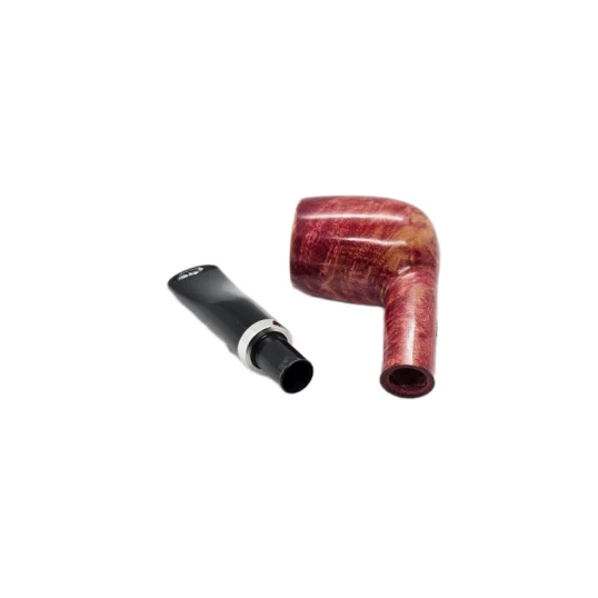 Design Berlin Billiard polírozott vörösesbarna briarpipa 9 mm-es filterrel - Design Berlin