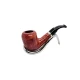 Design Berlin Bent Billiard polírozott vörösesbarna hangagyökér pipa 9 mm-es filterrel - Design Berlin