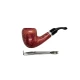 Design Berlin Bent Billiard polírozott vörösesbarna hangagyökér pipa 9 mm-es filterrel - Design Berlin