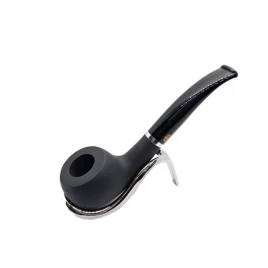 Design Berlin Bent Apple bruyer pipa 9 mm-es filterrel – matt fekete
