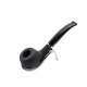 Design Berlin Bent Apple bruyer pipa 9 mm-es filterrel – matt fekete - Design Berlin