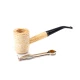 Missouri Meerschaum Corn Cob Washington 5th Avenue kukoricacsutka pipa hajlított szárral, 6 mm-es filterhez - Kukorica pipa