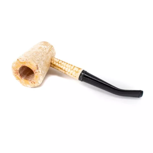 Missouri Meerschaum Mark Twain, kukorica pipa hajlított szárral 6mm-es filter