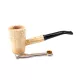 Missouri Meerschaum Mark Twain, kukorica pipa hajlított szárral 6mm-es filter