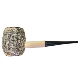 Missouri Meerschaum Country Gentleman kukorica pipa egyenes szárral, 6 mm filterrel, fekete szopókával