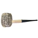 Missouri Meerschaum Country Gentleman kukorica pipa egyenes szárral, 6 mm filterrel, fekete szopókával - Kukorica pipa