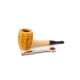 Missouri Meerschaum Tom Sawyer Corn Cob Pipe egyenes rövid szárú kukorica pipa, fekete akril szopókával, filter nélküli - Kukorica pipa